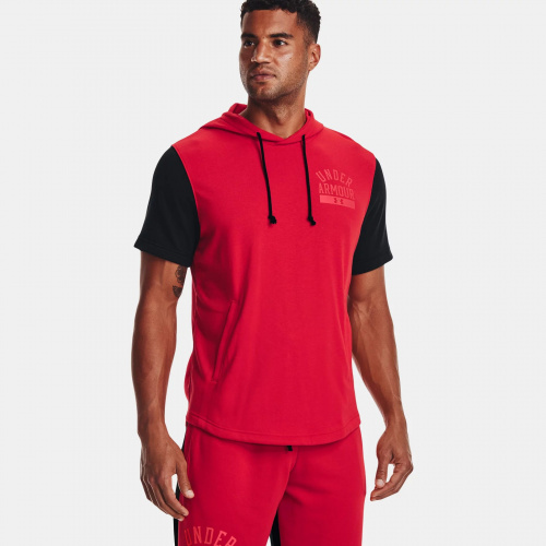 Clothing - Under Armour UA Rival Terry Colorblock Short Sleeve Hoodie | Fitness 